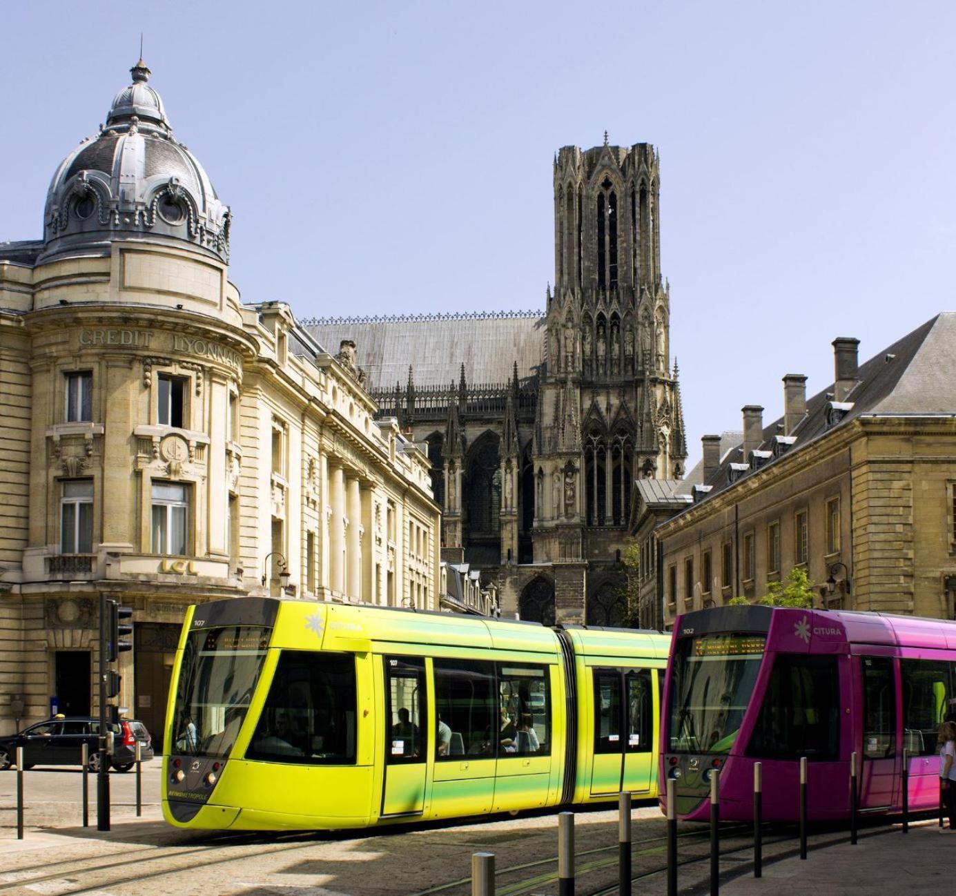 Ferienwohnung Les Rives Remoises Reims Exterior foto